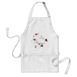 Lycklig julpäron förkläde