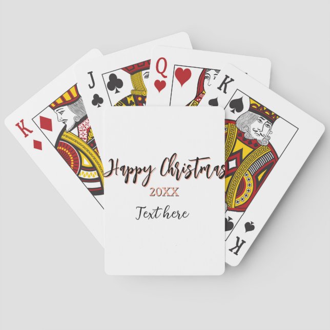 Lycklig julpersika svarta året namn närmare uppgif casinokort (Baksidan)