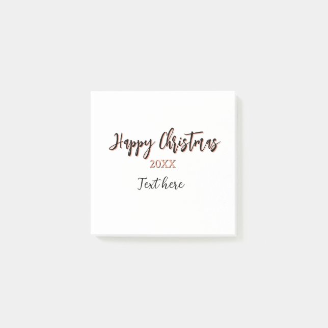 Lycklig julpersika svarta året namn närmare uppgif post-it block (Framsida)