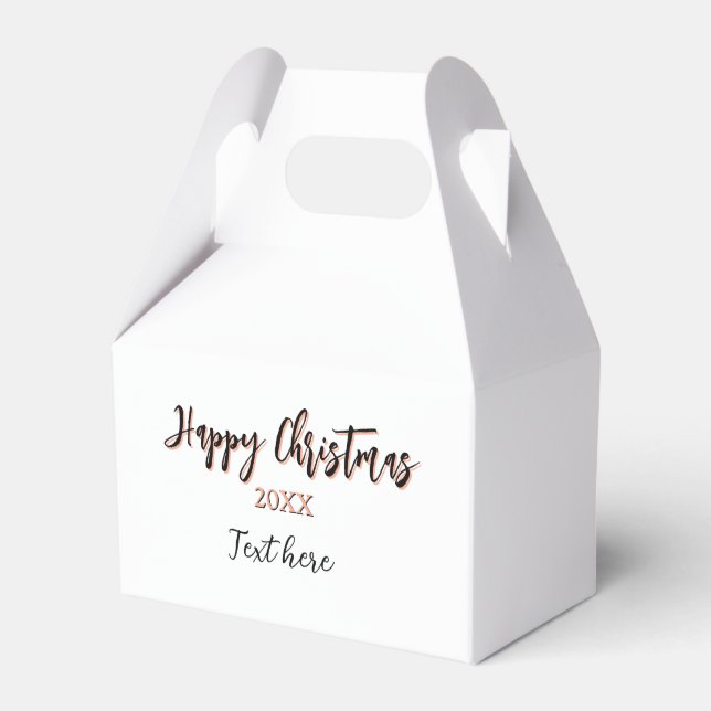 Lycklig julpersika svarta året namn närmare uppgif presentaskar (Framsidan Sidan)