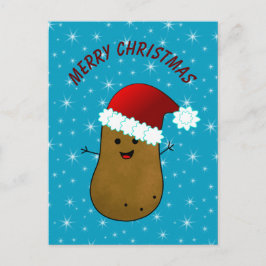 Lycklig julpotatis helg vykort