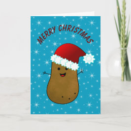 Lycklig julpotatis helgkort