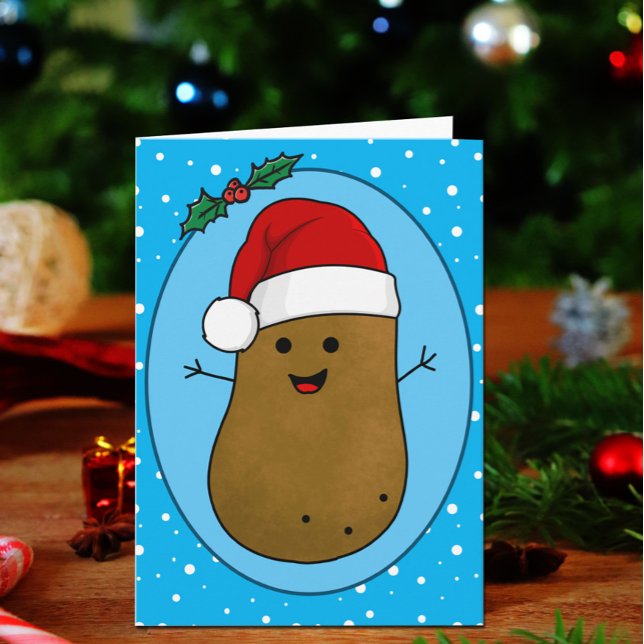Lycklig julpotatis kort (Skapare uppladdad)