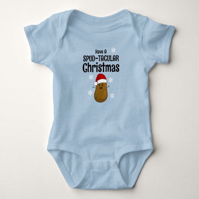 Lycklig julpotatis t shirt (Framsida)