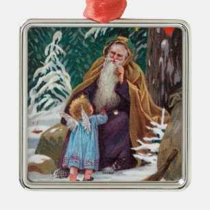 Lycklig julTime pappa jul med Julgransprydnad Metall