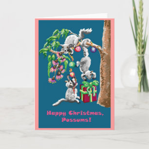 Lycklig jultomte! Aussie-julkort Helgkort
