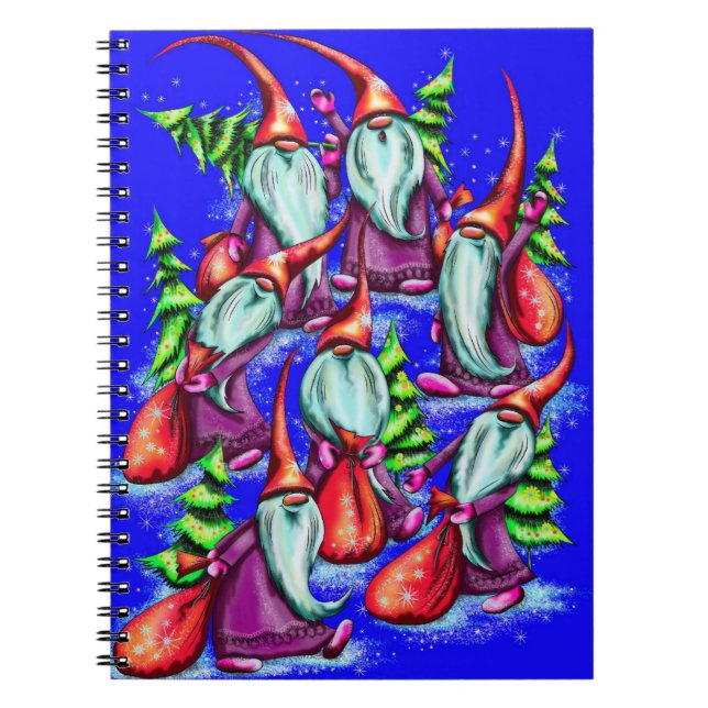 Lycklig Jultomten Anteckningsbok (Framsidan)