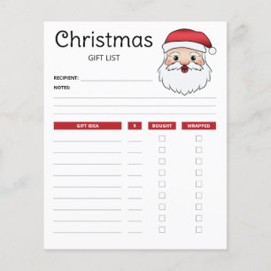 Lycklig Jultomten Head - jul Gift List Plans
