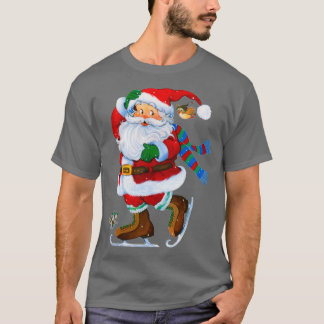 lycklig Jultomten Ice Skating christmas T Shirt