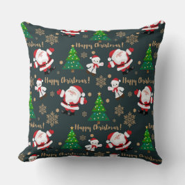 Lycklig jultomten kudde