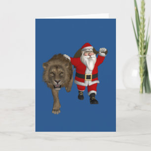 Lycklig Jultomten med Lejona Helgkort
