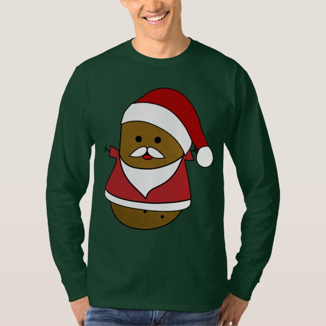 Lycklig jultomten Potato T Shirt (Framsida)