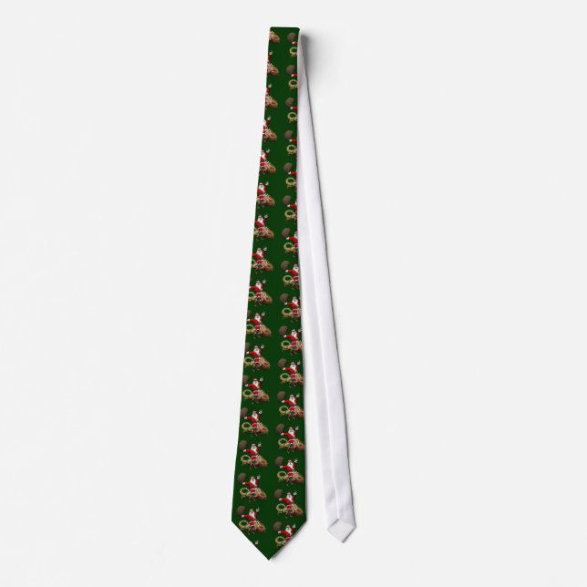 Lycklig Jultomten Riding on Colorful Chameleon Slips (Framsida)