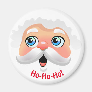 Lycklig Jultomten Tecknad Magnet