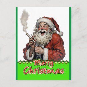 lycklig jultomten vykort