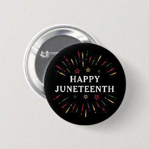 Lycklig Junetelfte firandet Black Independence day Knapp