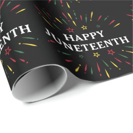 Lycklig Junetelfte firandet Black Independence day Presentpapper