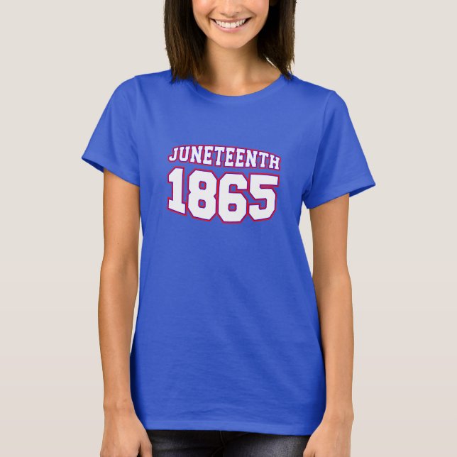 lycklig junfte 1865 t shirt (Framsida)