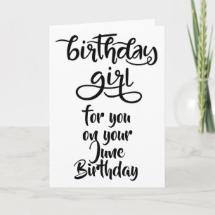 LYCKLIG *****JUNI*** BIRTHDAY for "HER" Kort