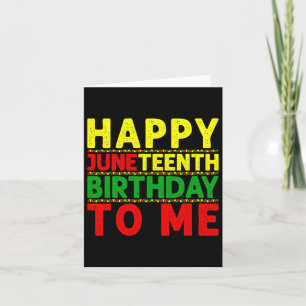 Lycklig Junte Birthday till mig Junttelfte födelse Kort