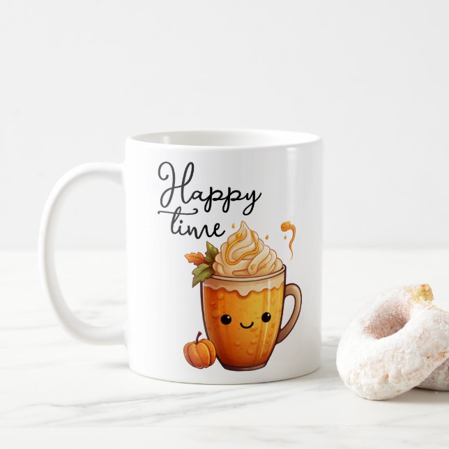 Lycklig Kaffemugg (Med munk)