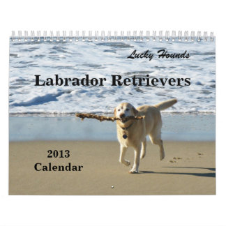 Lycklig kalender 2013 för hundLabrador Retriever