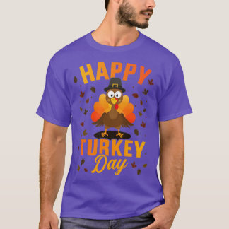 Lycklig kalkondag för thanksgiving julhelg t shirt