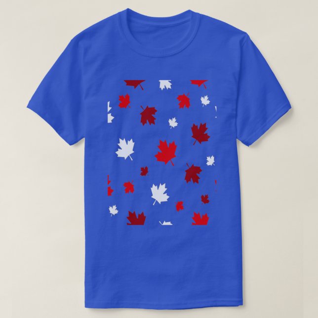 Lycklig Kanada Dag 1 juli T Shirt (Design framsida)
