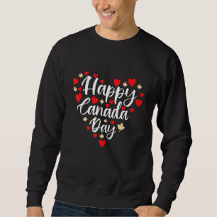 Lycklig Kanada, dag I Kärlek Kanada,, hjärtmaple L Lång Ärmad Tröja
