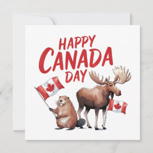 Lycklig Kanada-dagen Julkort
