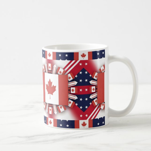 Lycklig Kanada-dagen Kaffemugg (Höger)
