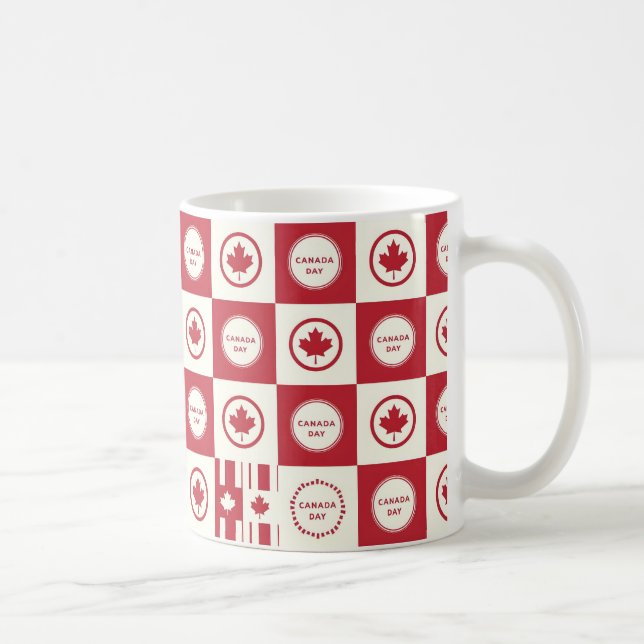 Lycklig Kanada-dagen Kaffemugg (Höger)