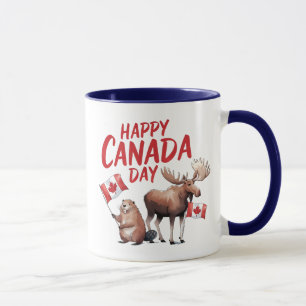 Lycklig Kanada-dagen Mugg
