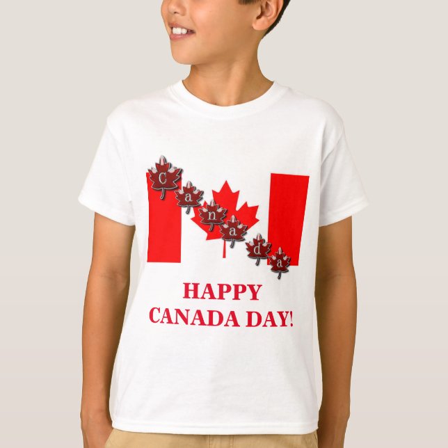 LYCKLIG KANADA-DAGEN! T SHIRT (Framsida)