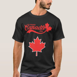 Lycklig Kanada-dagen T Shirt