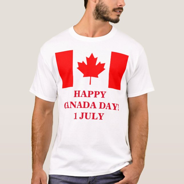 LYCKLIG KANADA-DAGEN! T SHIRT (Framsida)