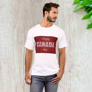 Lycklig Kanada-dagen T Shirt