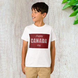Lycklig Kanada-dagen T Shirt