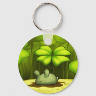 Lycklig kanin Keychain Nyckelring