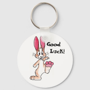 Lycklig kanin Keychain Nyckelring