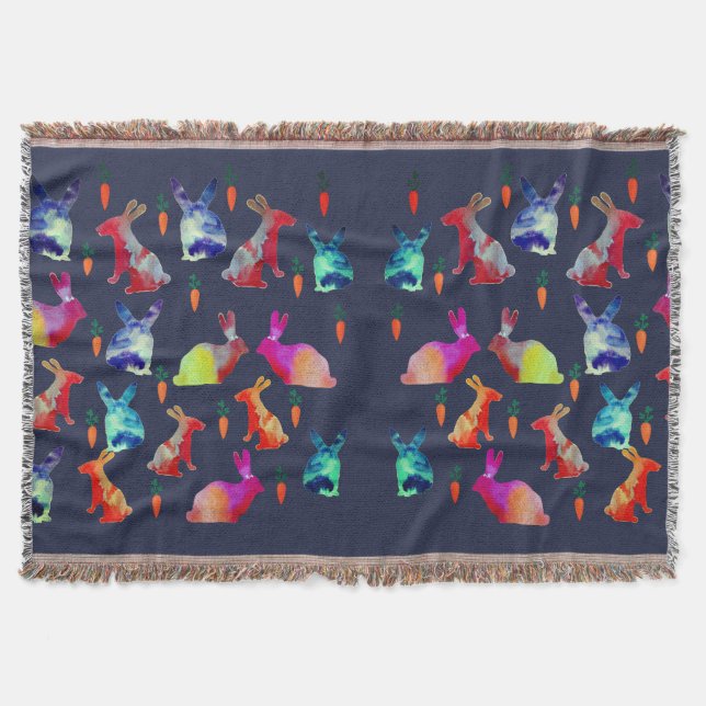 Lycklig-kaniner Filt (Framsidan)