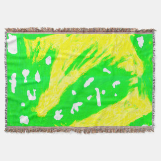 Lycklig känner Throw Blanket Mysfilt