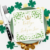 Lycklig kärlek bröllopsdusch på St. Patrick's Day