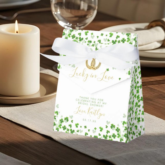 Lycklig kärlek Bröllopsdusch på St. Patrick's Day Presentaskar (Skapare uppladdad)