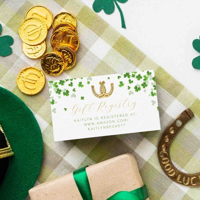 Lycklig kärlek bröllopsfest för bruden på St. Patr Tilläggskort (Skapare uppladdad)