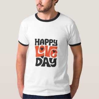 Lycklig kärlek dag t shirt