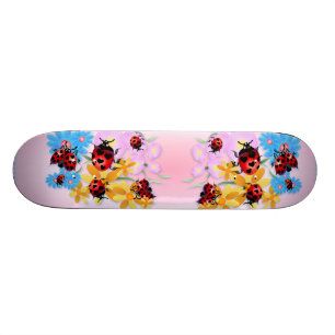 Lycklig-Kärlek nyckelpigaSkateboard Mini Skateboard Bräda 18,5 Cm
