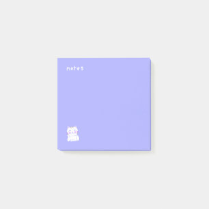 Lycklig Katt Lila Post-it Block
