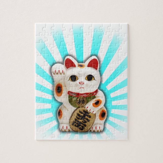 Lycklig katt (Maneki-neko) Pussel (Vertikal)
