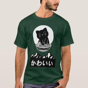 Lycklig Katt med ramen T Shirt